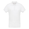 Polo Piqué Bio Manches Courtes Blanc Homme - KARIBAN