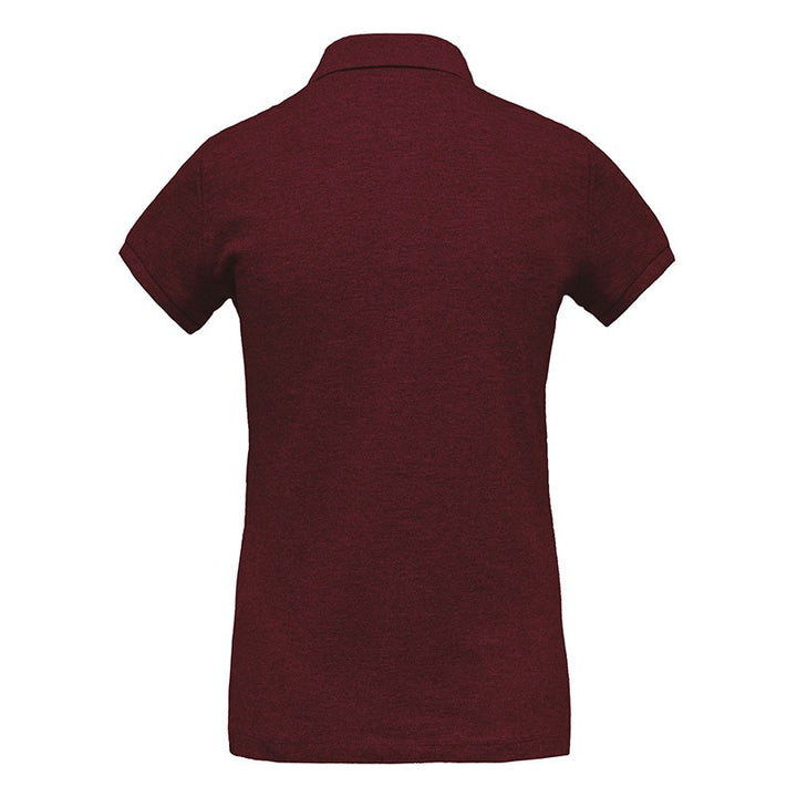 Polo bordeaux pour femme 100% coton bio pour les cuisiniers
