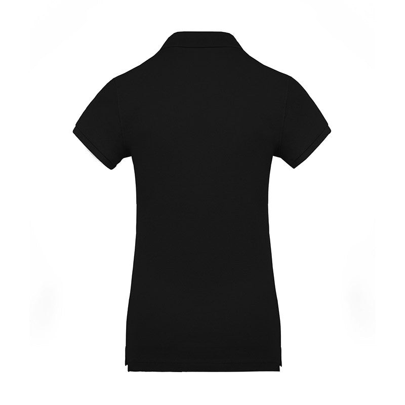 Polo de femme 100% coton bio noir
