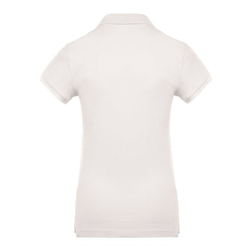 polo de travail pour femme couleur creme spécial cuisine ou barman 100% coton bio