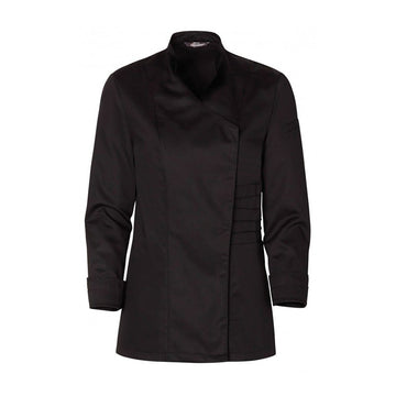 Veste de Cuisine Hanska Noir Femme Col Kimono  MOLINEL