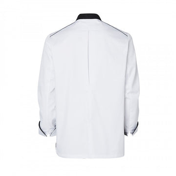 Veste de Cuisine Homme Manches Longues Néospirit Blanche Liseré Noir - MOLINEL - 2