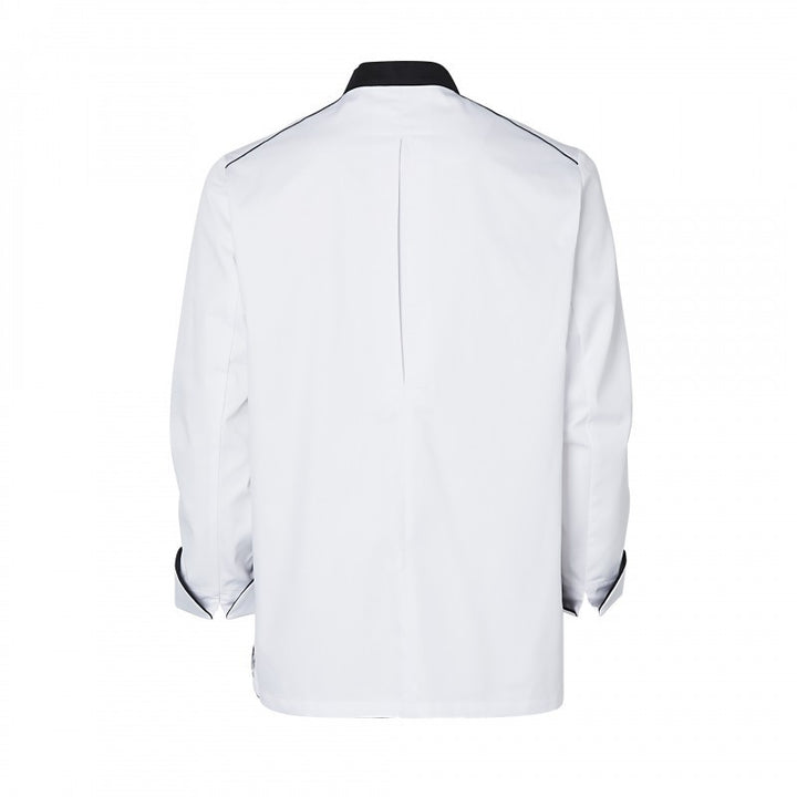 Veste de Cuisine Homme Manches Longues Néospirit Blanche Liseré Noir - MOLINEL