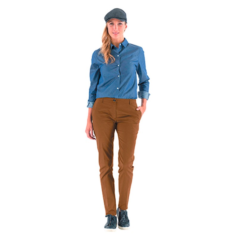 Pantalon de Travail Chino Camel Femme Nemours LAFONT