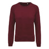 Sweat-Shirt Bio Col Rond Manches Raglan Femme Bordeaux - KARIBAN
