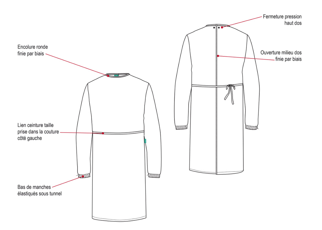 Surblouse Anti-Salissure Bleu - MANELLI