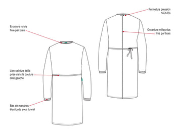 Surblouse Anti-Salissure Bleu - MANELLI - 5