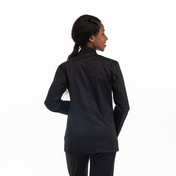 Dos de la veste de cuisine en matière écologique Manelli