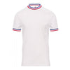 Tee-Shirt de Travail Coton Homme Blanc Col Tricolore France - PAYPERWEAR
