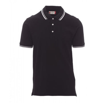 Polo de travail noir blanc PAYPERWEAR