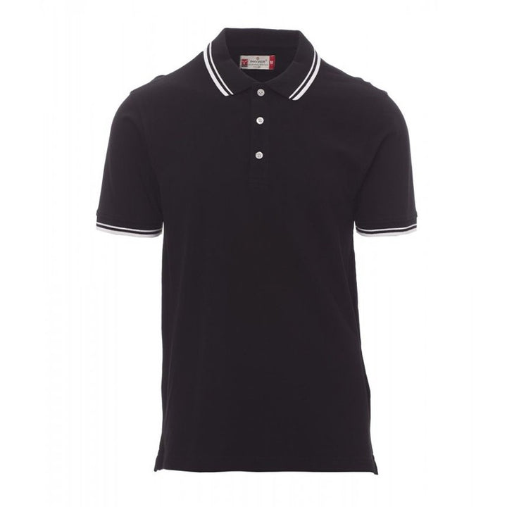 Polo de travail noir blanc PAYPERWEAR
