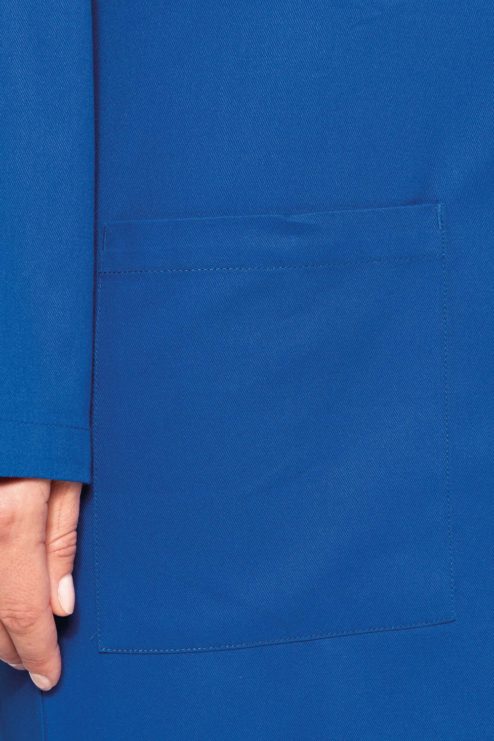 Blouse bleu pour artisan en coton