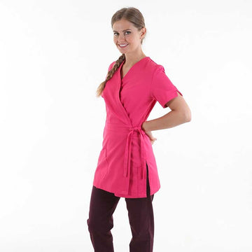 Blouse esthéticienne rose Manelli