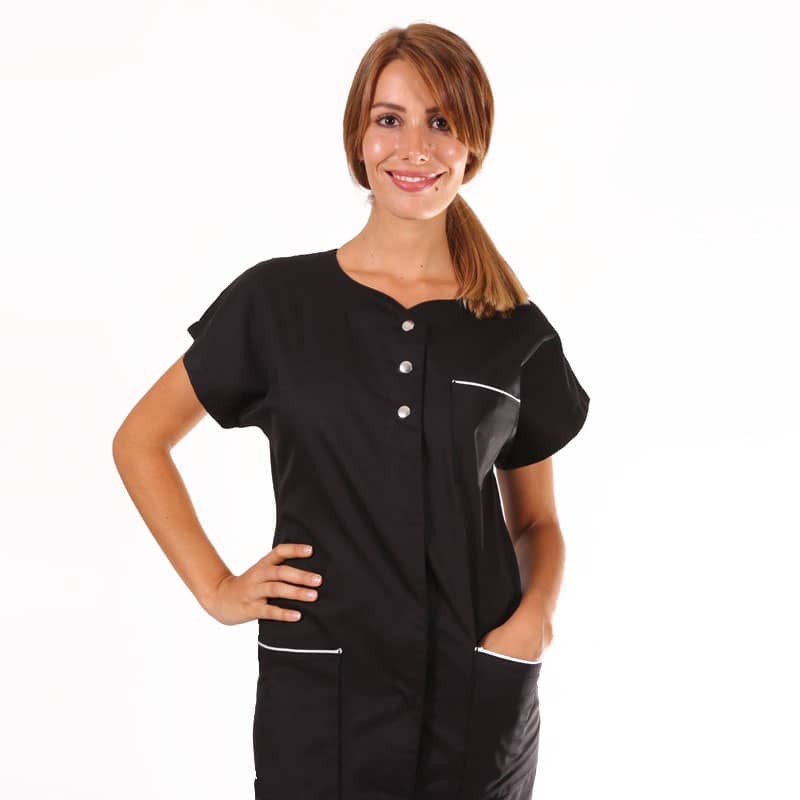 blouse médicale Valia noire Manelli