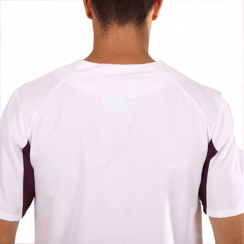tunique medicale Lafont blanc prune