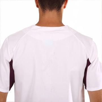 tunique medicale Lafont blanc prune
