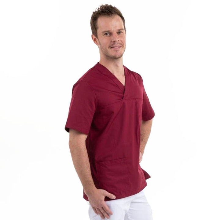 tunique col v bordeaux Manelli