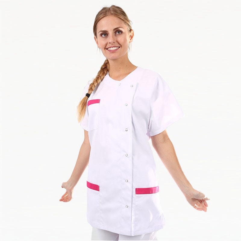 Blouse Médicale Asymétrique poches - MANELLI - Rose