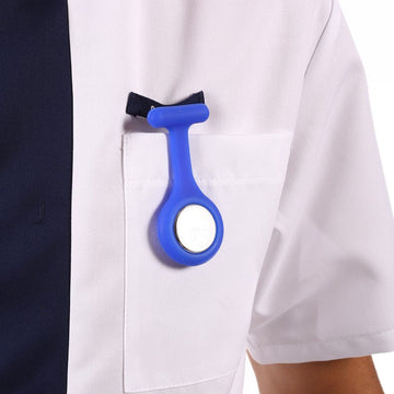 Blouse Medicale Lafont Manelli Blanc & Bleu Marine