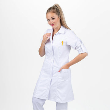 blouse medicale manches longue blanche