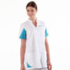 Blouse Médicale Femme San Blanc et Bleu Ciel - LAFONT SANTÉ