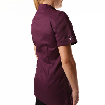 Blouse médicale 2SAN violet femmes promo manshe courtes