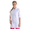 Blouse Médicale Blanche À Liseré Blanc Lavable à 60° - MANELLI