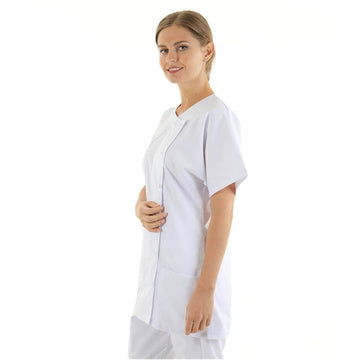 blouse medicale blanche manches courtes Manelli