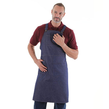 Tablier à Bavette Urban Croisé Denim - MANELLI