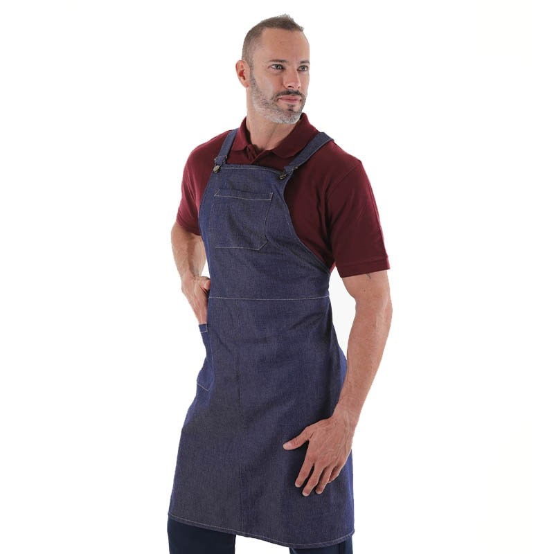 tablier cuisinier en jean moderne