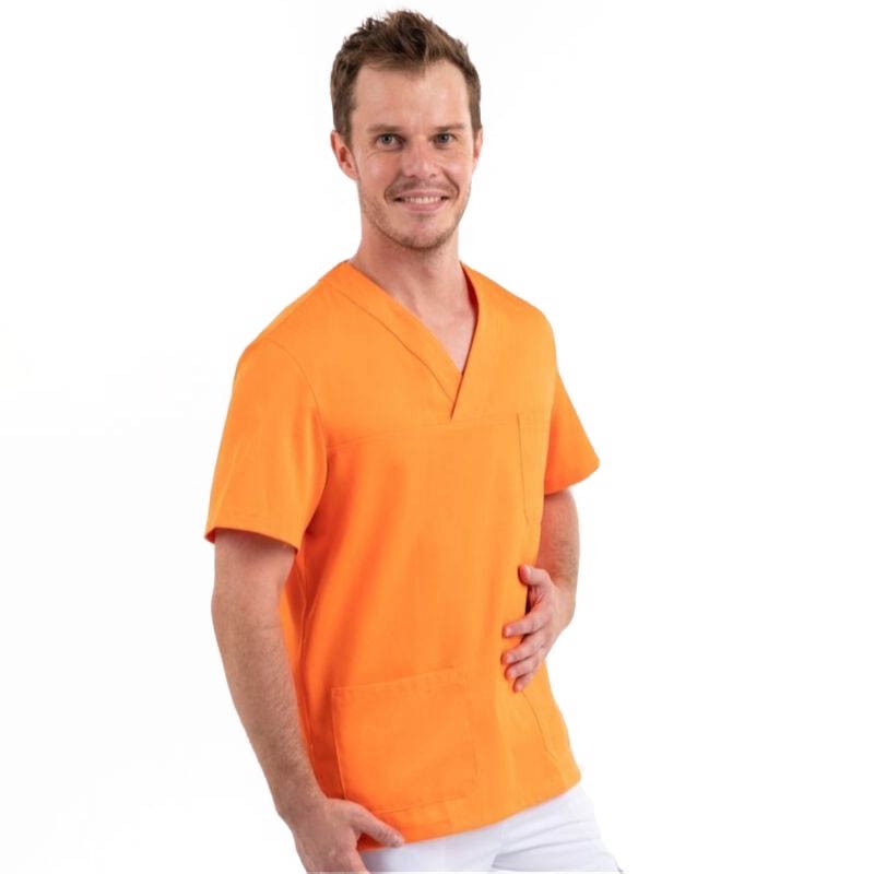 Tunique Medicale Col V Orange - EGOCHEF