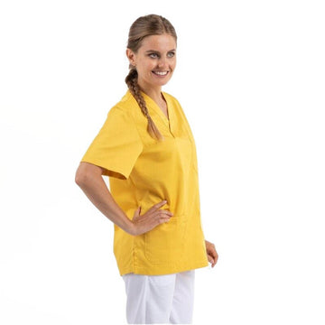 Tunique Medicale Col V Jaune - EGOCHEF
