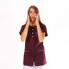 Blouse Médicale Femme Manches Courtes Prune - MANELLI