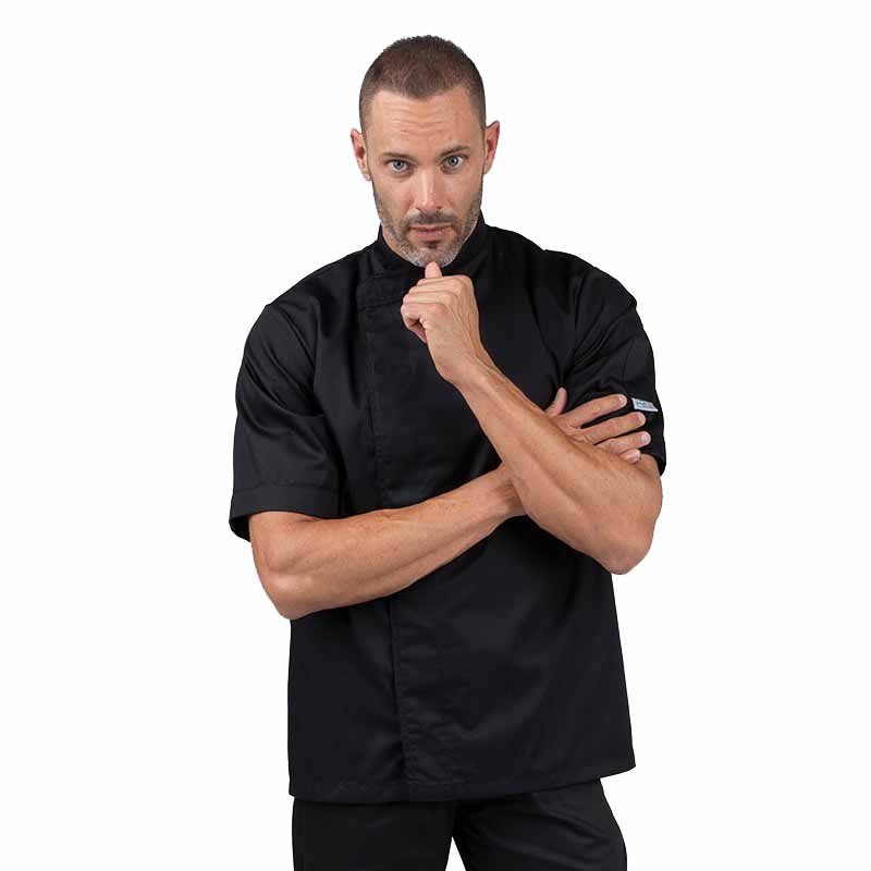 Veste de cuisine écoresponsable Manelli Classico noir MC