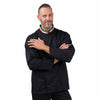 Veste de Cuisine Noire Col Italien - MANELLI