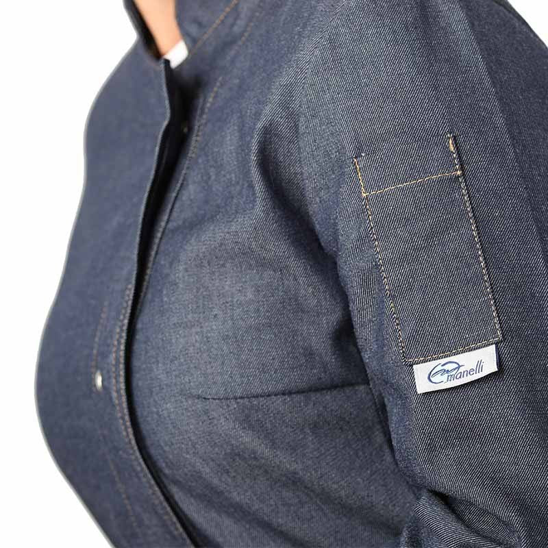 Veste Jean femme Manches Longues Poche - MANELLI 1 poche stylo sur la manche