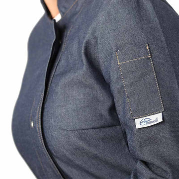 Veste Jean femme Manches Longues Poche - MANELLI 1 poche stylo sur la manche