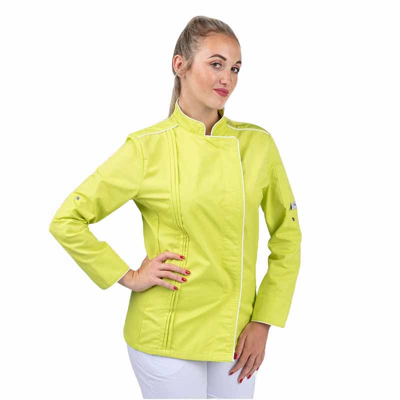Veste de Cuisine Anis Femme Orchestra Liseré Blanc - MANELLI