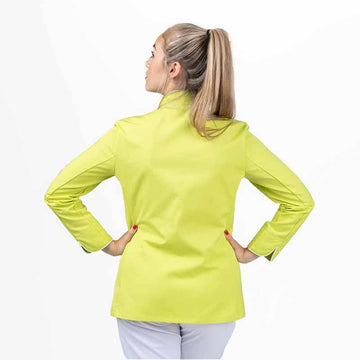 Veste de Cuisine Femme Orchestra Anis Liseré Blanc oeillets d'aérations Manelli