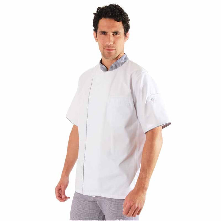Veste de cuisine pied de poule - Ummy Robur, veste pour cuisinier élégante