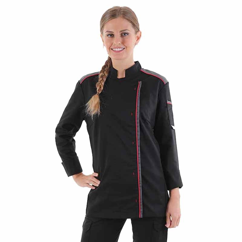 Veste de Cuisine Manches Longues Fusion Femme