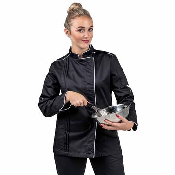 Veste de Cuisine Femme Manelli avec un col officier