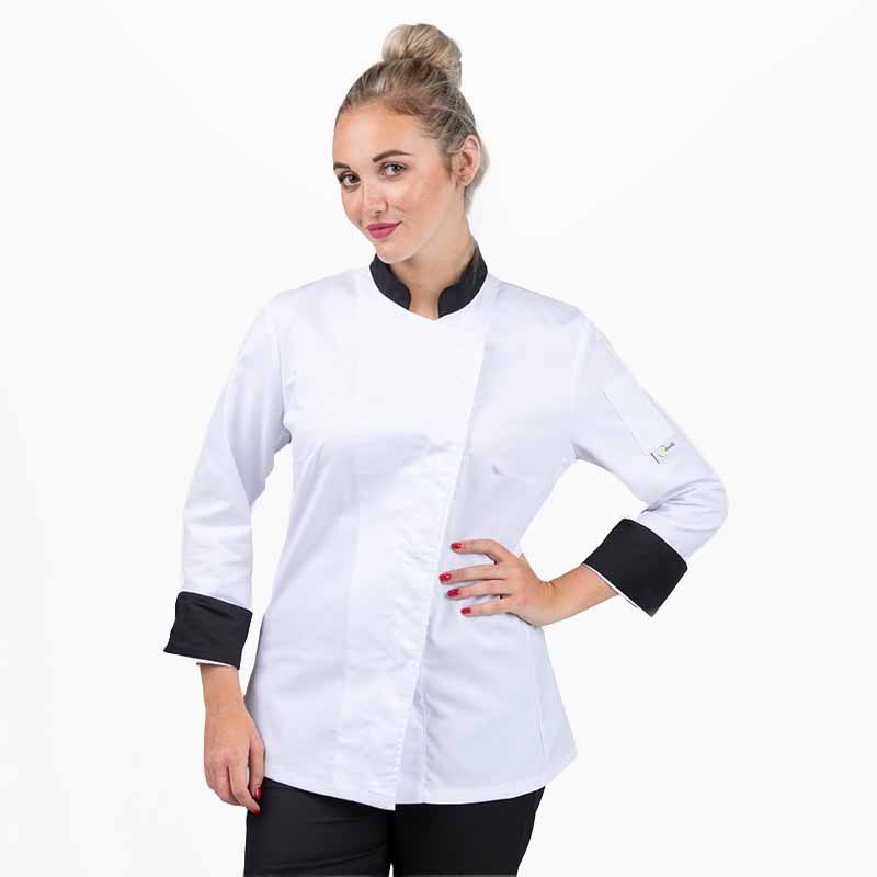 Veste de boulangerie blanche gamme Jena de la marque Manelli