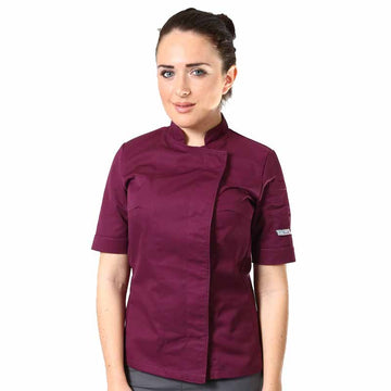 veste de cuisine prune femme Manelli
