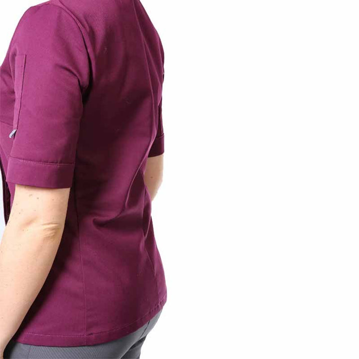 veste de cuisine prune femme Manelli