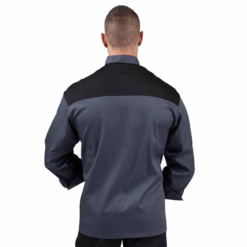 Veste de cuisine GRISE - Manches courtes/M