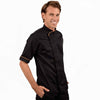 Veste de Boucher Homme Noire Liseré Orange - MANELLI