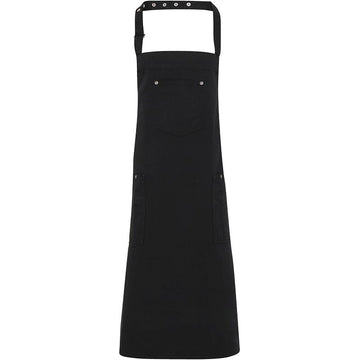 Tablier à bavette noir chino toptex
