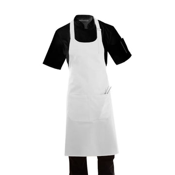 Tablier à bavette ECOBIO blanc Manelli