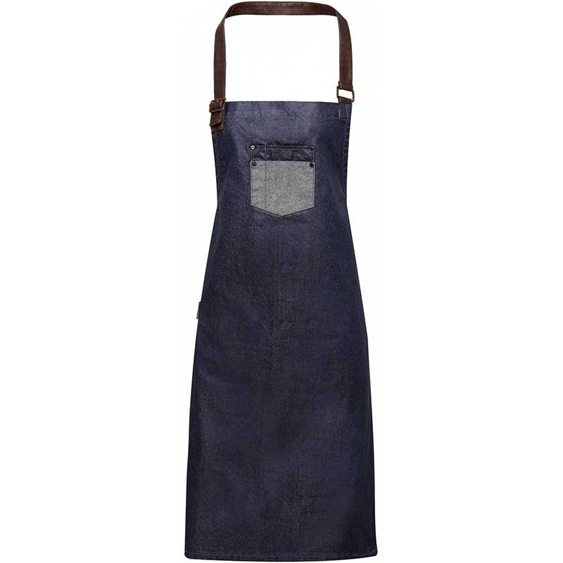 Tablier à bavette Division Indigo Denim